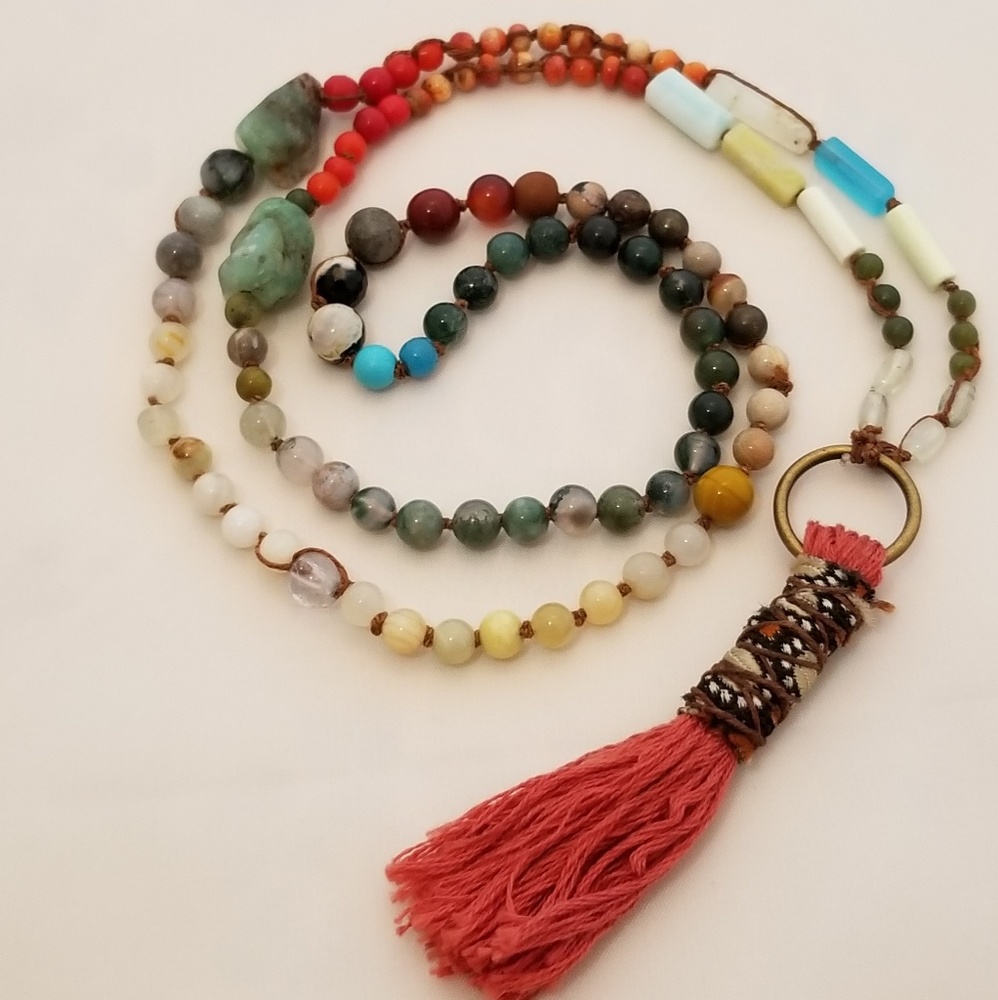 Handknotted Gemstone Mala
